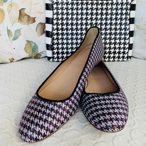 J. Crew Mesh Houndstooth Flats